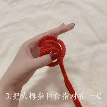 小白绳艺：普鲁士手铐绳结图解-第3张图片-灰灰斯慕圈