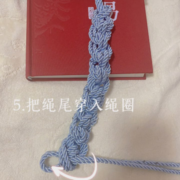 小白绳艺：斯慕圈腰胯缚锁针编法-第5张图片-灰灰斯慕圈