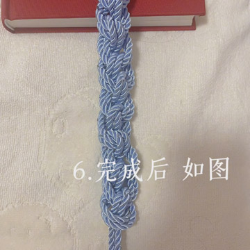 小白绳艺：斯慕圈腰胯缚锁针编法-第6张图片-灰灰斯慕圈