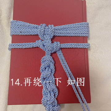 小白绳艺：斯慕圈腰胯缚锁针编法-第14张图片-灰灰斯慕圈