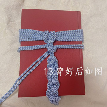 小白绳艺：斯慕圈腰胯缚锁针编法-第13张图片-灰灰斯慕圈